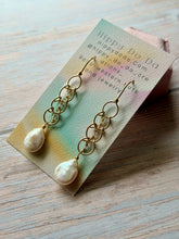 Load image into Gallery viewer, Baroque Freshwater Pearl Cascade Dangle Earrings
