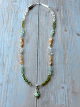 Load image into Gallery viewer, Palomino and Multi Gemstone Nugget Necklace
