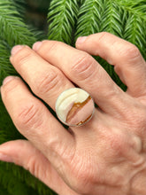 Load image into Gallery viewer, Picturesque Polychrome Jasper Sterling Silver Ring, size 7.25-7.5
