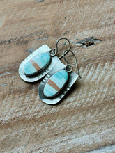 Load image into Gallery viewer, Matte Sterling Silver Picturesque Aragonite Earrings
