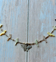 Load image into Gallery viewer, Sterling Silver Butterfly and Bird Fetish Vintage Necklace
