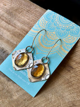 Load image into Gallery viewer, Low Tide Sunny Citrine Sterling Silver Dangles
