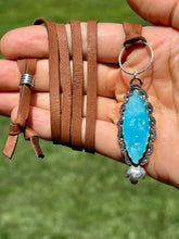 Load image into Gallery viewer, Joyful Smithsonite Leather Necklace
